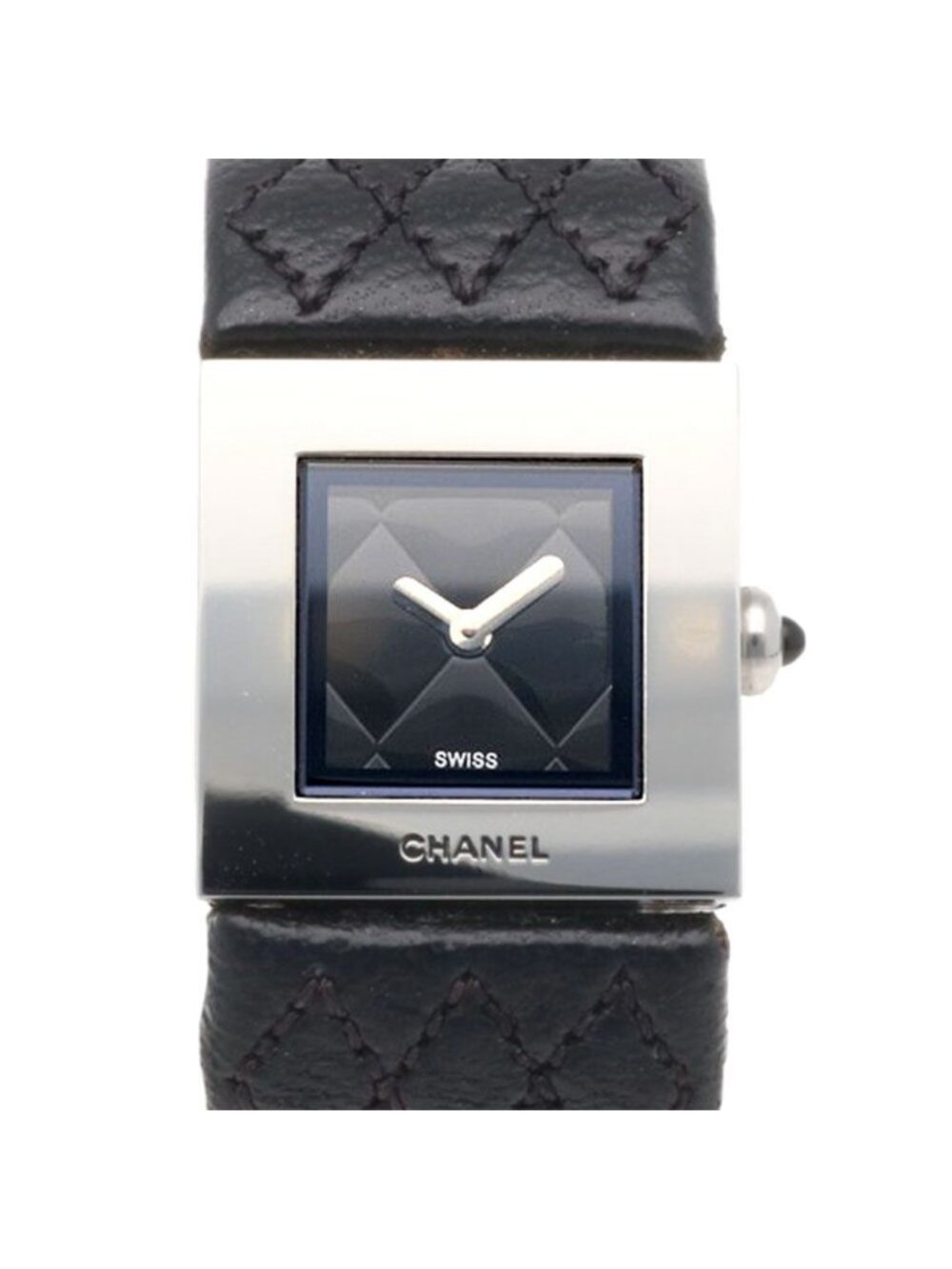 Chanel Quilted Watch Stainless Steel Quartz